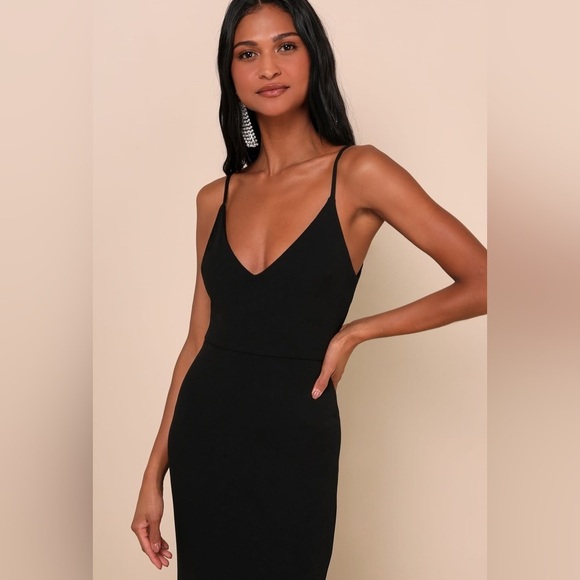 Lulus Infinite Glory Maxi Dress in Black Sz. Small - Picture 3 of 12